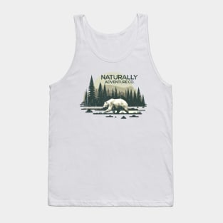 Polygon Bear in the forest Tank Top